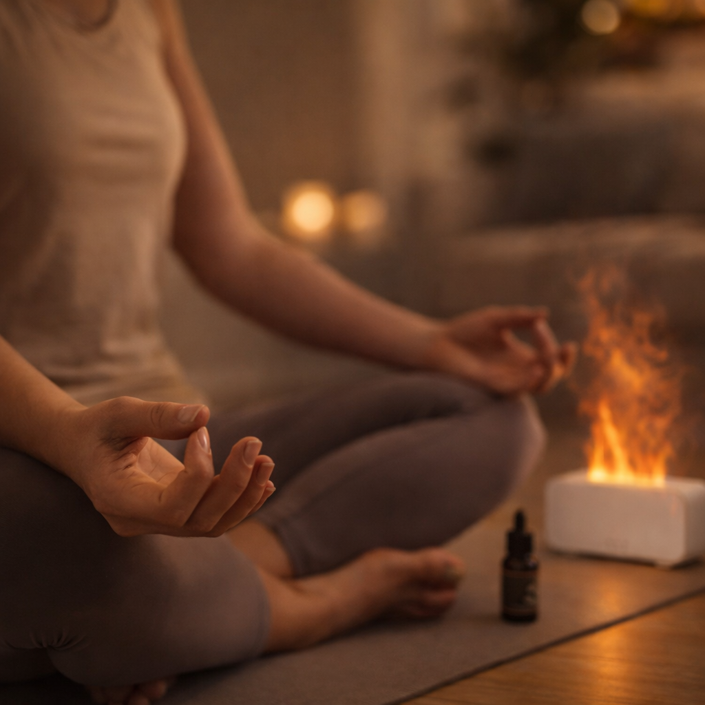 Diffuseur d’arômes effet flamme