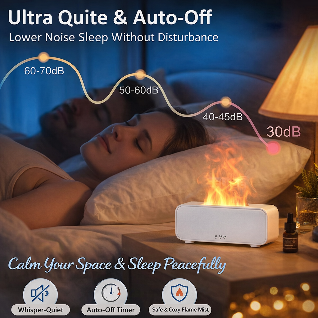 Diffuseur d’arômes effet flamme