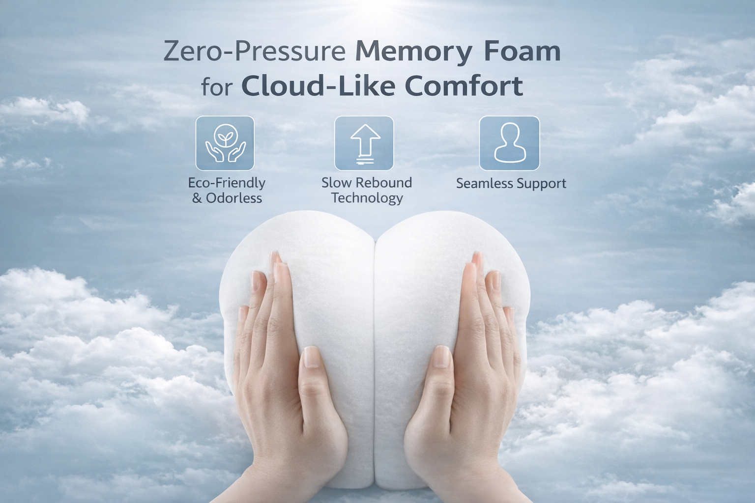 Coussin Lombaire Ergonomique Mousse Mémoire