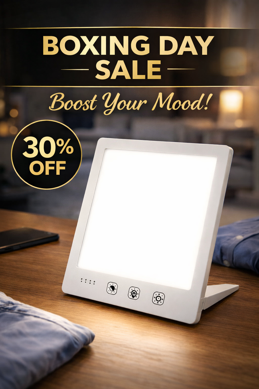 Lampe de luminothérapie 10 000 lux – Énergie & équilibre hivernal