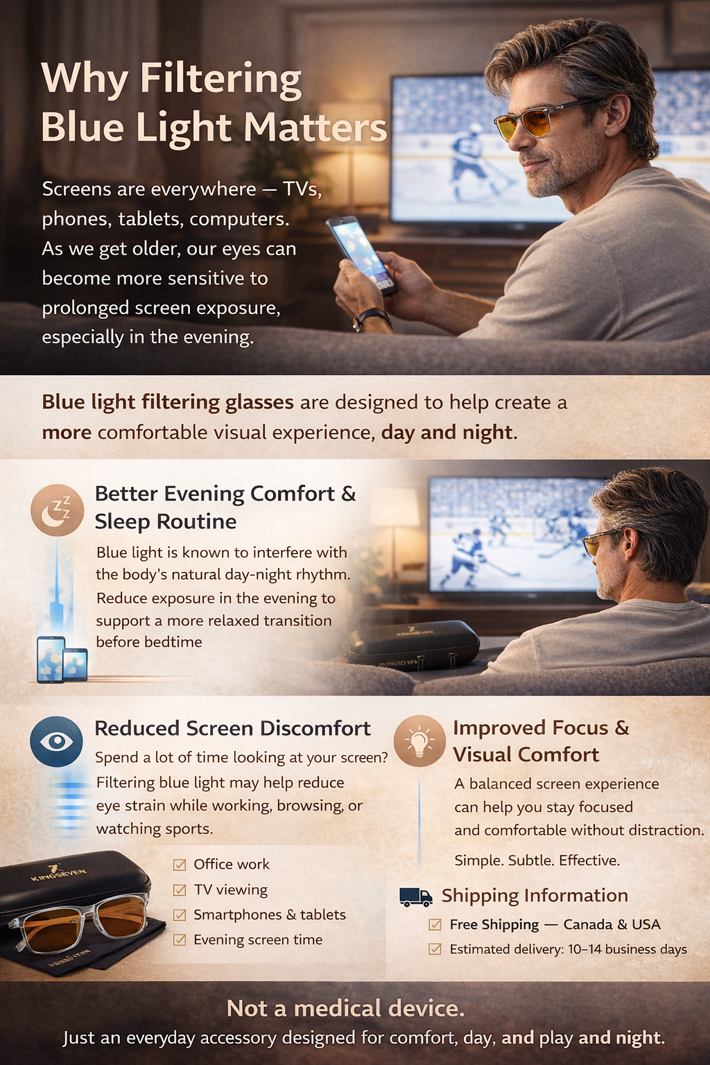 Lunettes Anti-Lumière Bleue