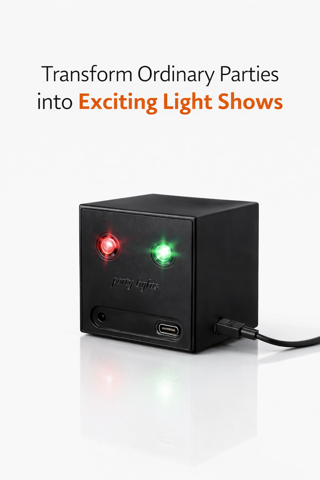 Projecteur disco LED rechargeable – Lumière festive réactive à la musique