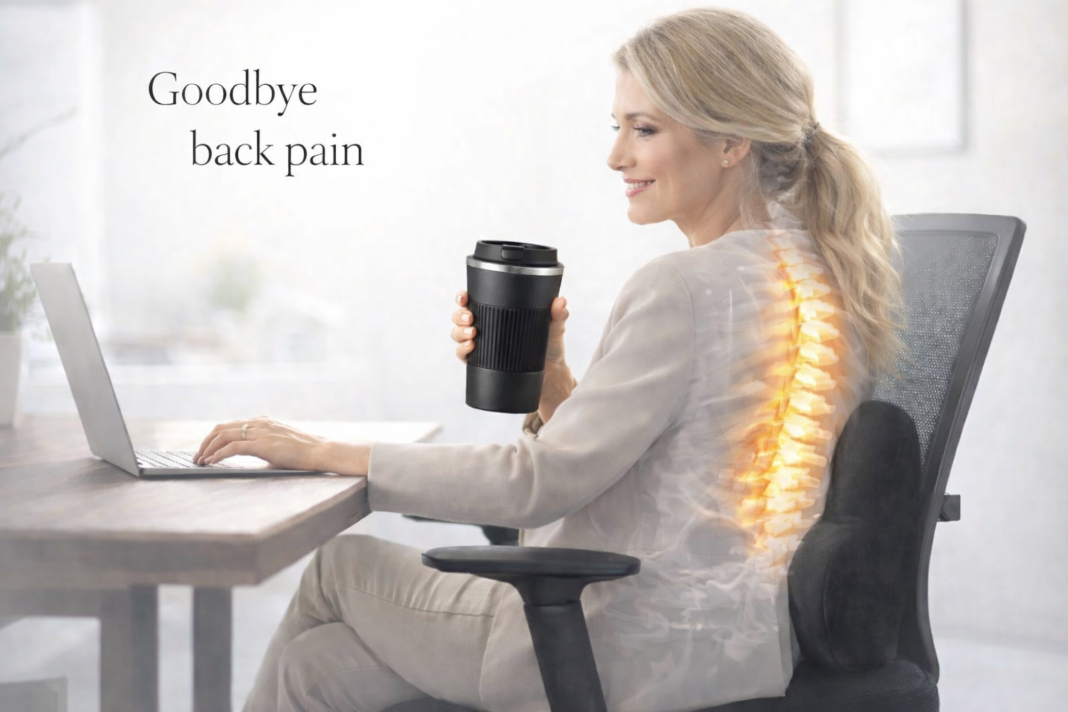 Coussin Lombaire Ergonomique Mousse Mémoire