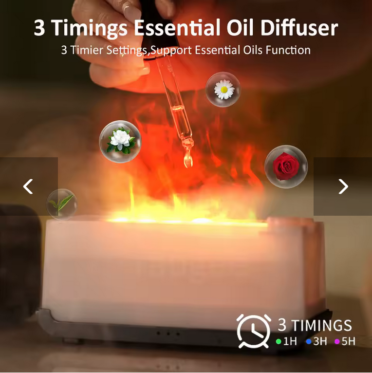 Diffuseur d’arômes effet flamme